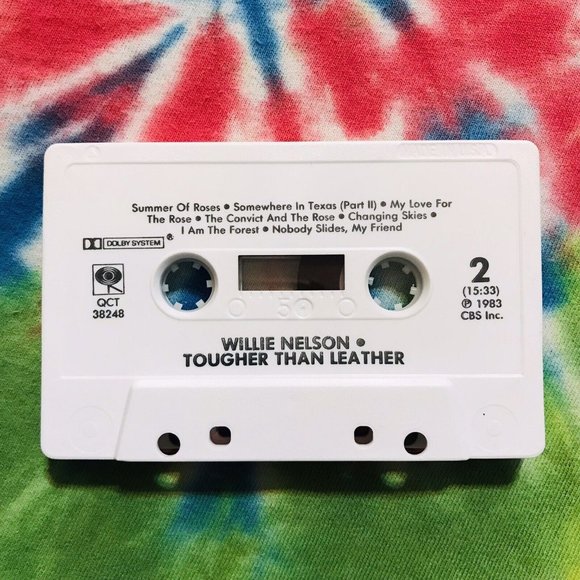 Willie Nelson Tougher Than Leather Cassette Tested Country - Picture 3 of 4